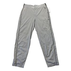 Athleta Women's Brooklyn Textured Pull On Striped Ankle Pants Size 10 NWT